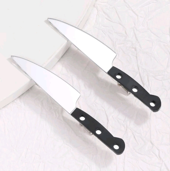 2 Butcher Knife Hairclips - Picture 7 of 16